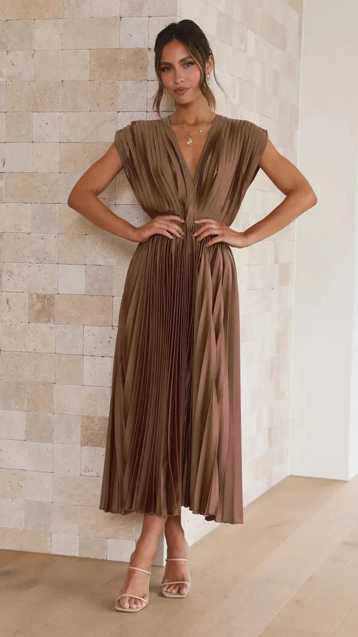 Perry | Élégante robe de soirée plissée pour Femmes