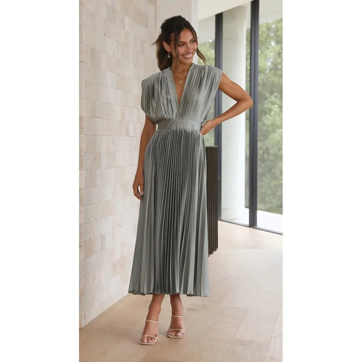 Perry | Élégante robe de soirée plissée pour Femmes