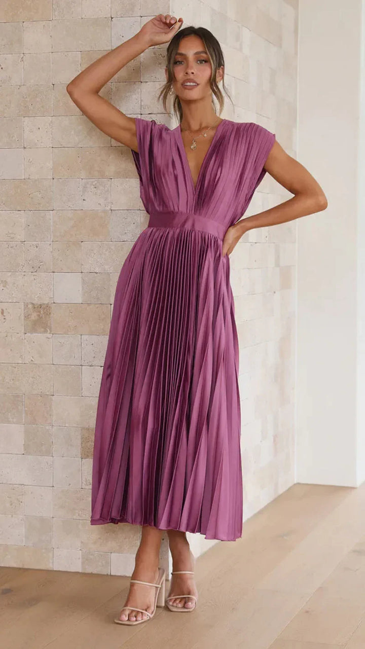 Perry | Élégante robe de soirée plissée pour Femmes