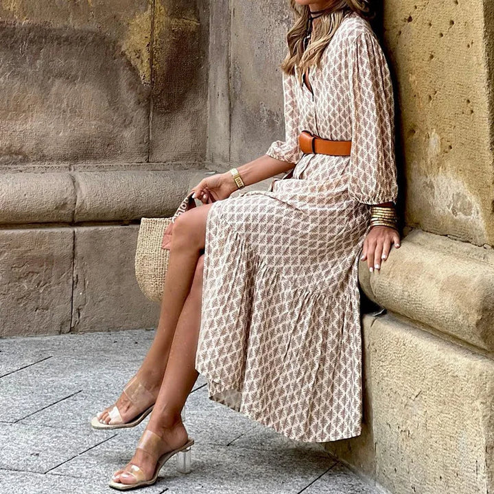 Rhoda | Robe Maxi Élégante Imprimée pour Femmes