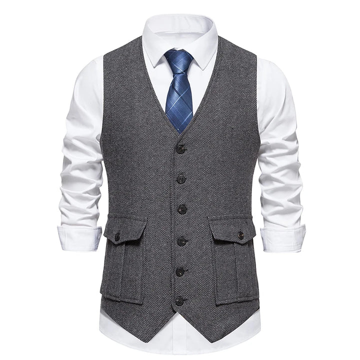 Rive | Élégant Gilet Formelle pour Hommes