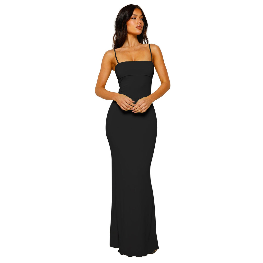 Robe maxi pour femmes - vêtements de soirée élégants sans dos 2