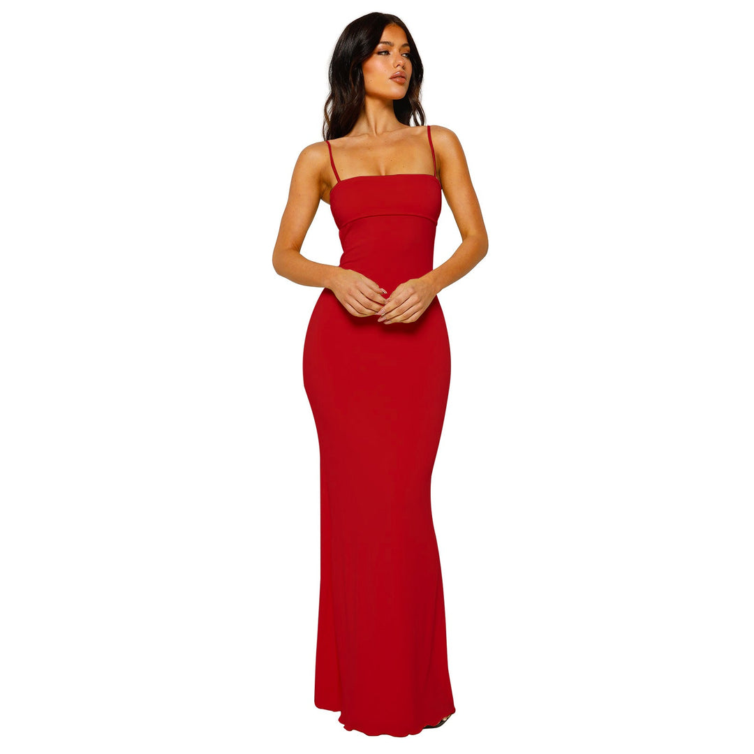 Robe maxi pour femmes - vêtements de soirée élégants sans dos 9