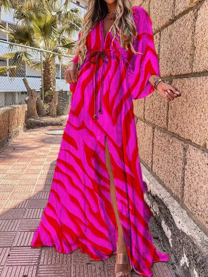 Hawise | Robe élégante imprimée pour la plage
