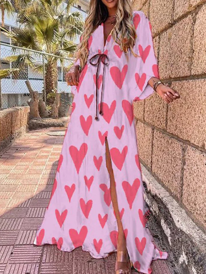 Hawise | Robe élégante imprimée pour la plage