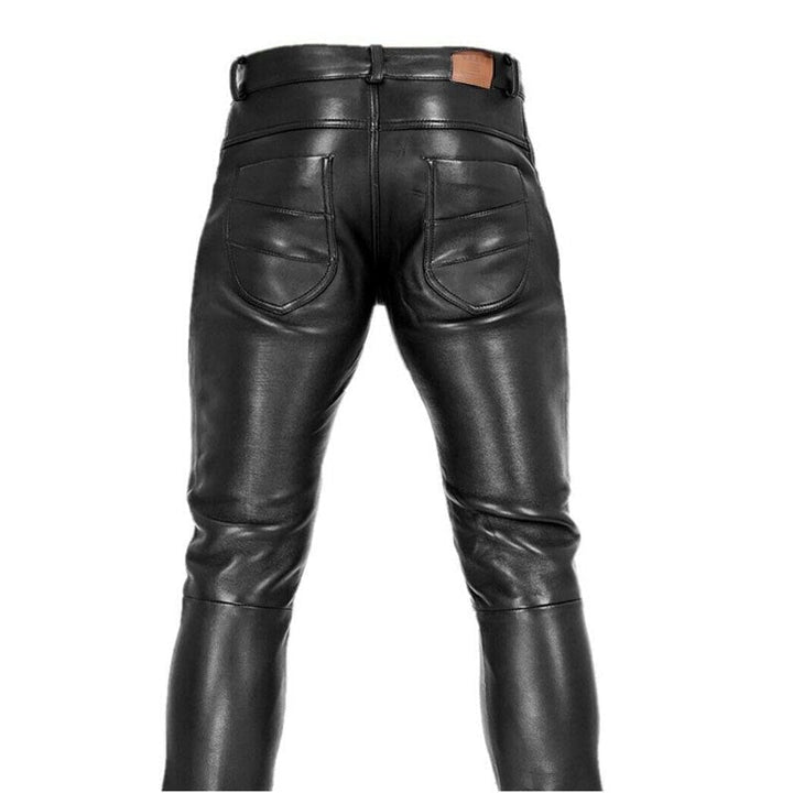 Bastien | Pantalon en cuir synthétique Slim Fit
