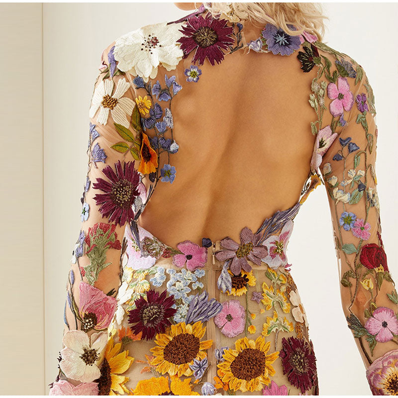 Salwa | Robe élégante à motifs floraux pour femmes