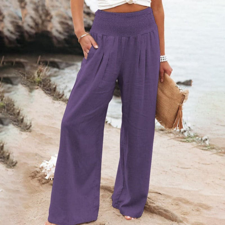 Aarthi | Pantalon large décontracté en lin pour femmes