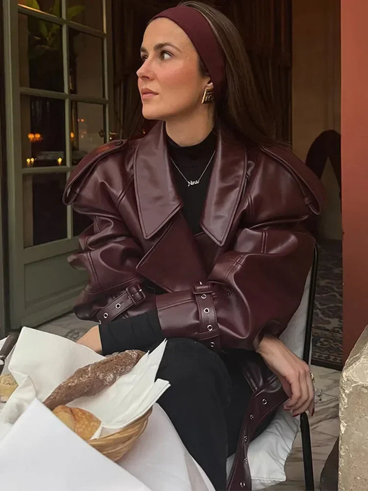 Domitille | Veste en cuir tendance pour femmes