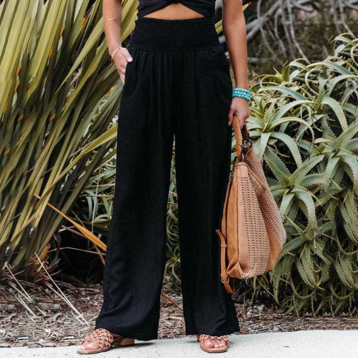 Aarthi | Pantalon large décontracté en lin pour femmes