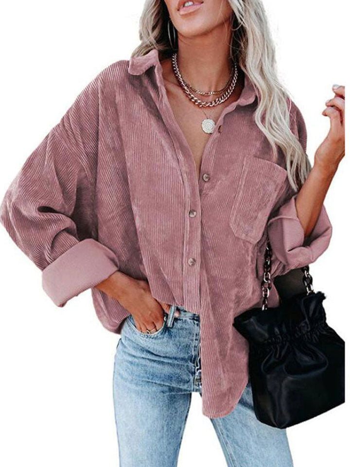 Dulce | Manteau décontracté en velours côtelé pour femmes