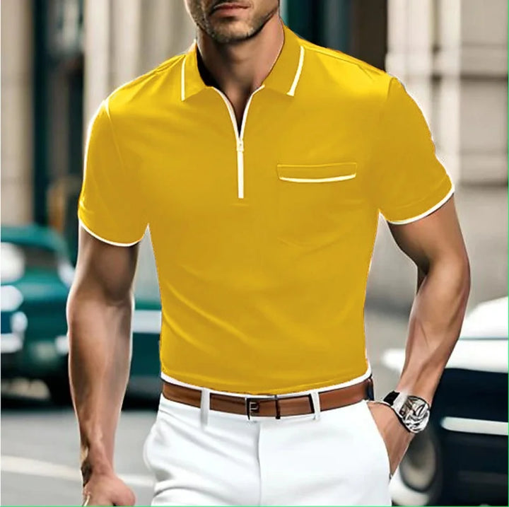 Samson | Polo pour homme avec fermeture éclair