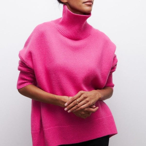 Tecla | Pull col roulé élégant pour femmes
