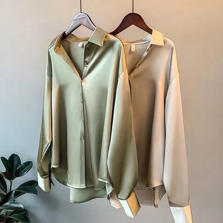 Blouse décontractée à coupe droite pour femmes – Kring