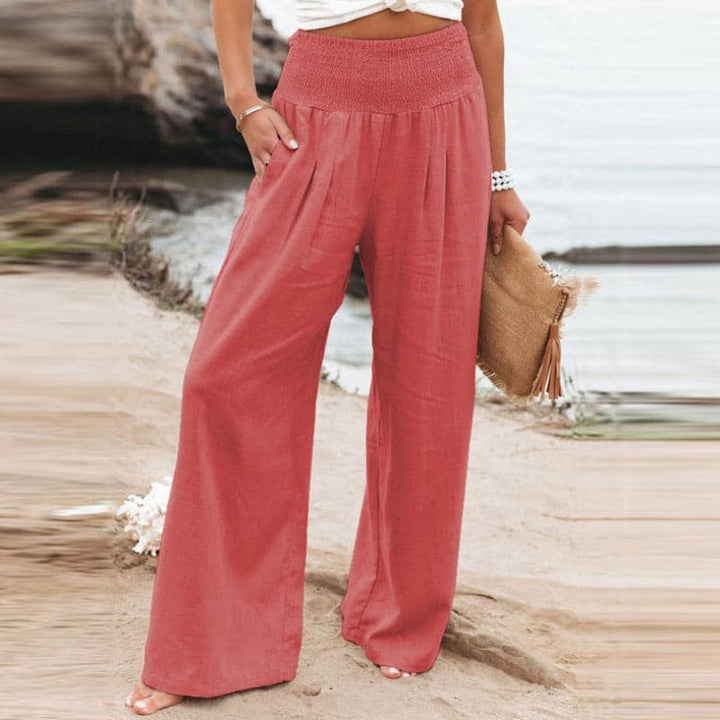 Aarthi | Pantalon large décontracté en lin pour femmes