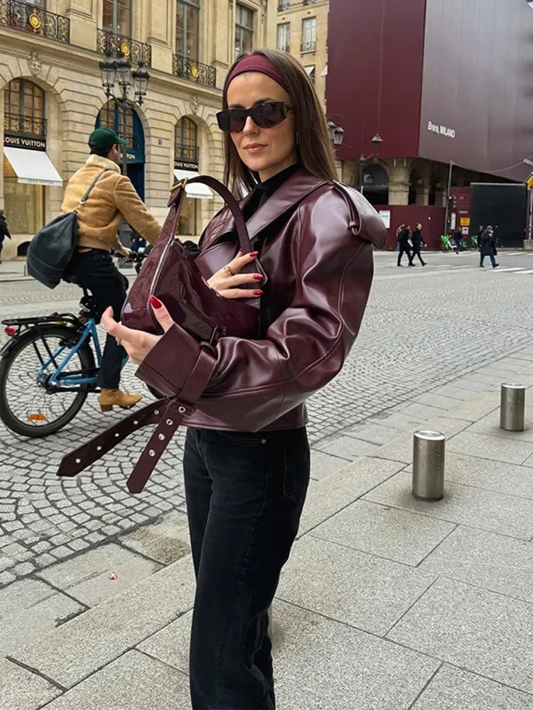 Domitille | Veste en cuir tendance pour femmes