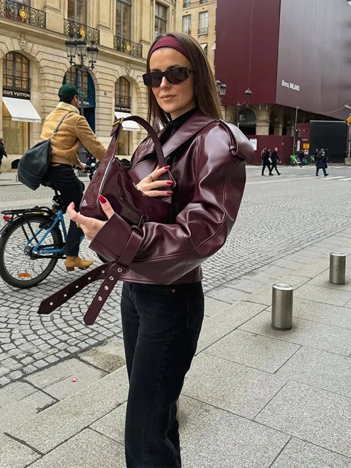 Domitille | Veste en cuir tendance pour femmes