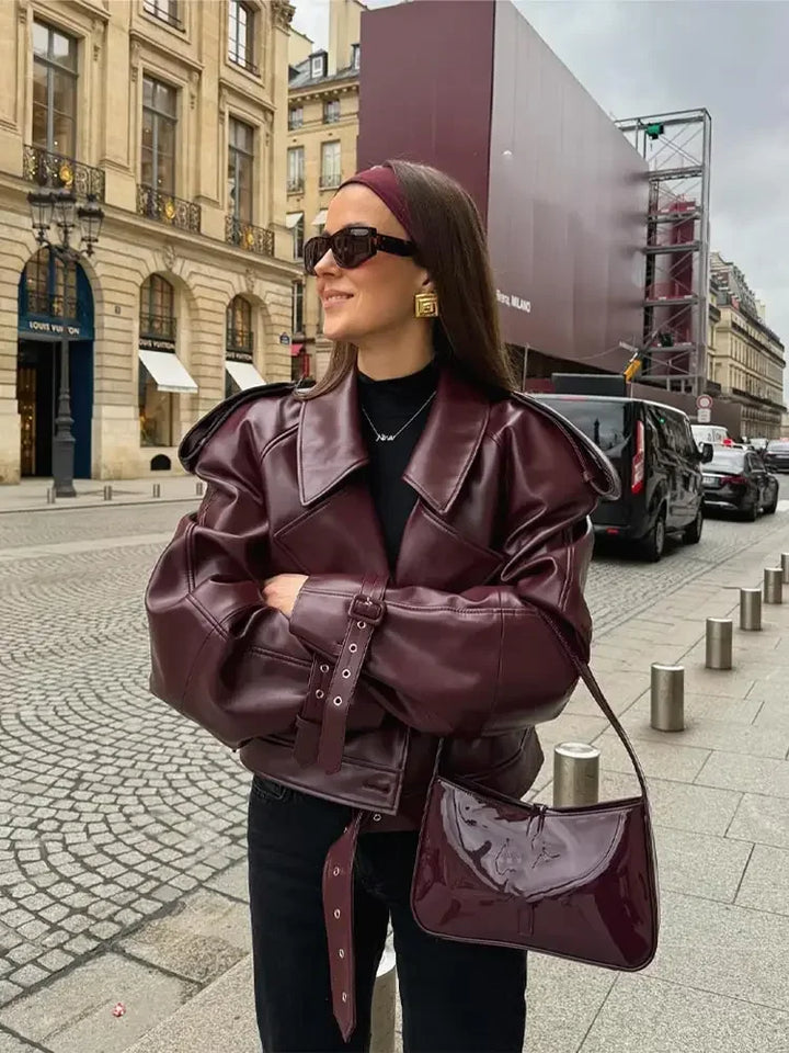 Domitille | Veste en cuir tendance pour femmes