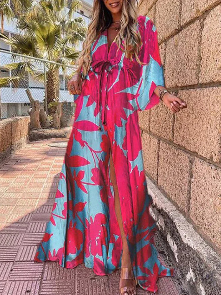 Hawise | Robe élégante imprimée pour la plage