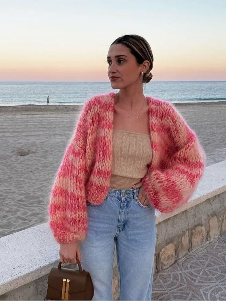 Filiz | Pull ouvert rayé