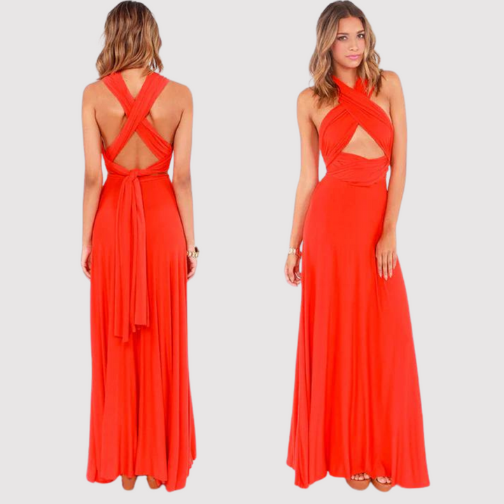 Selma | Robe élégante au look cache-cœur polyvalent