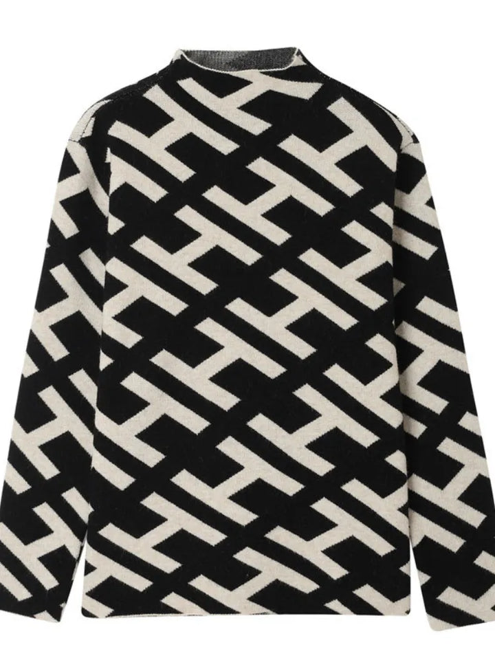 Nanna | Pull Monogramme Jacquard Fantaisie pour Femmes