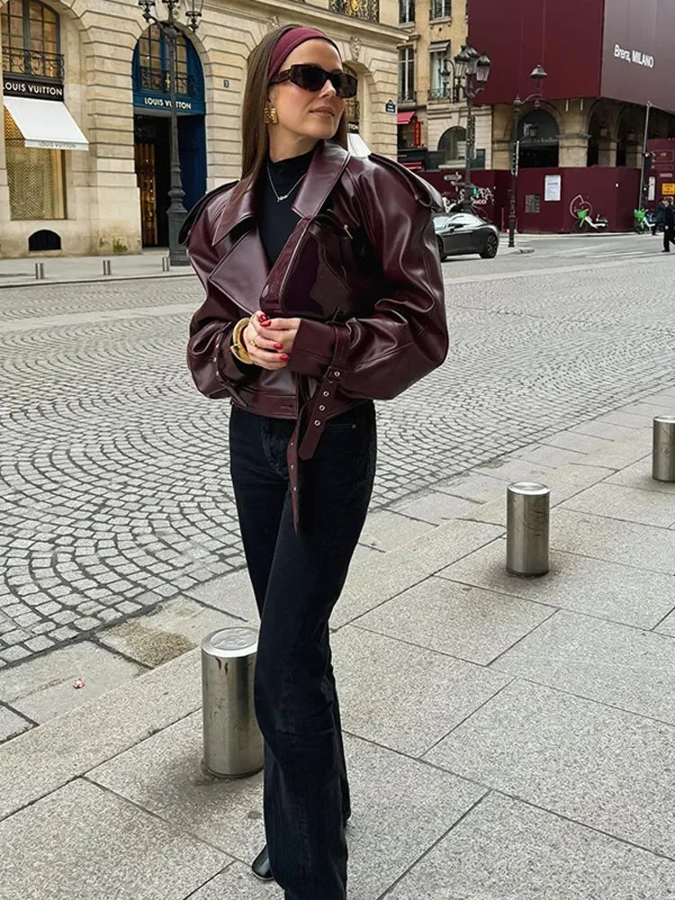 Domitille | Veste en cuir tendance pour femmes