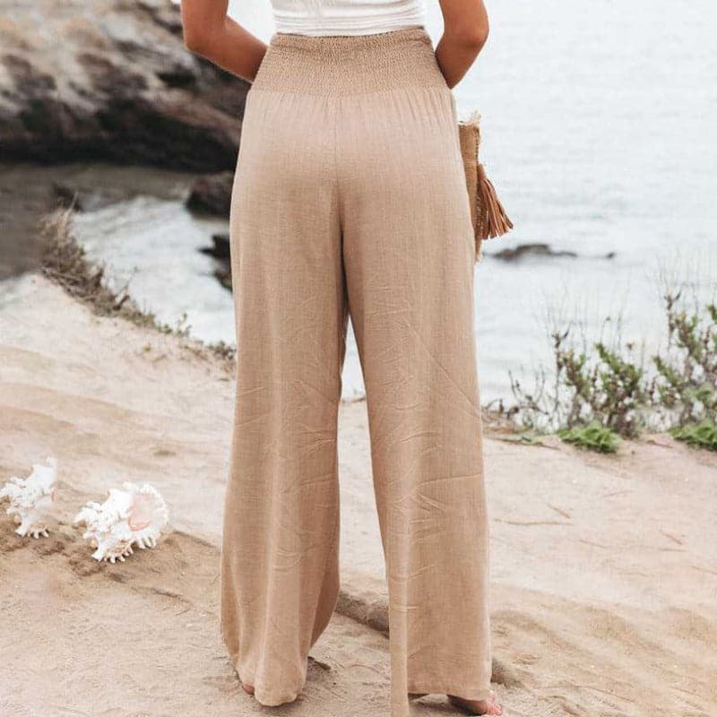Aarthi | Pantalon large décontracté en lin pour femmes