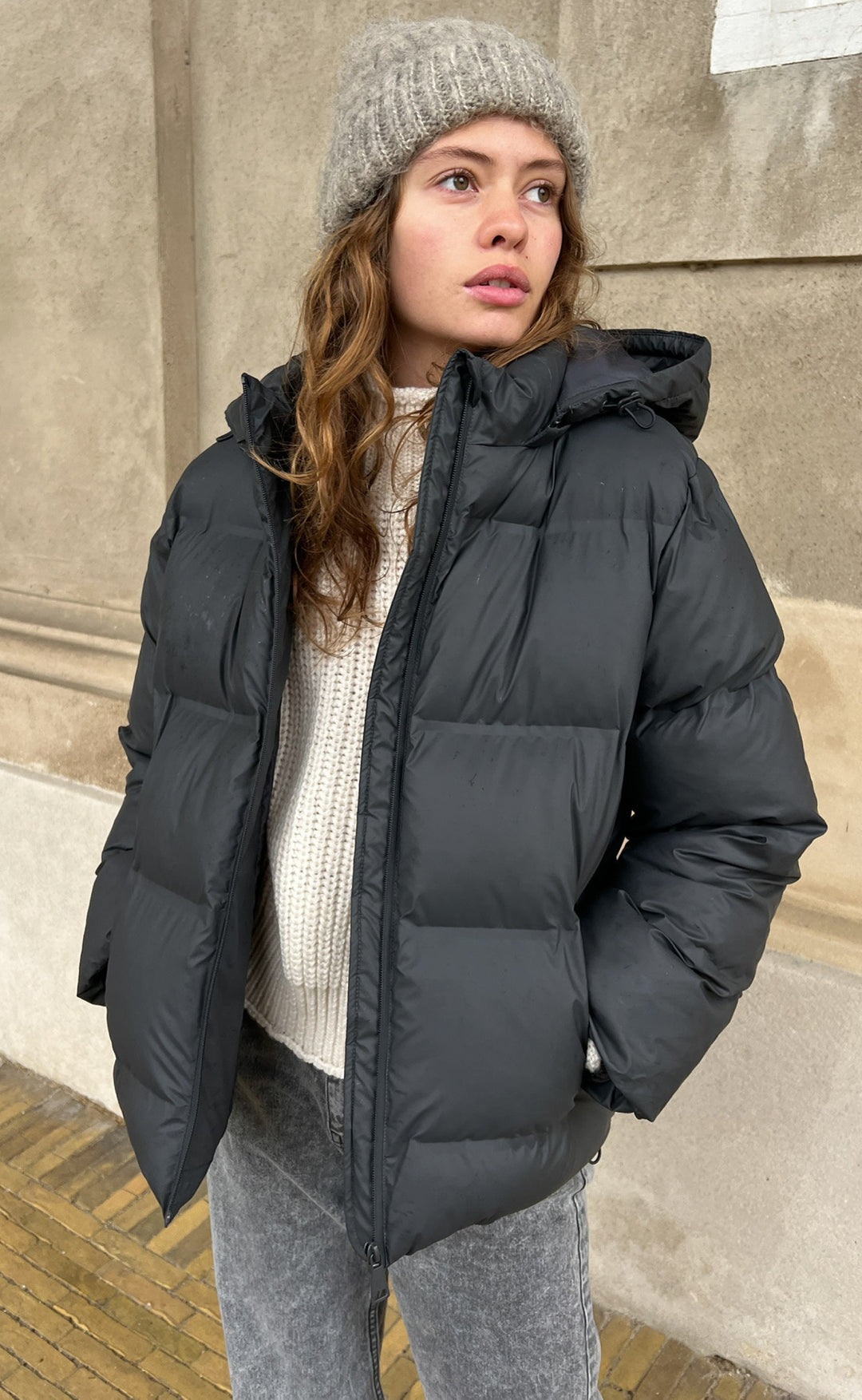Femme Noir Hiver Parka – Naomi