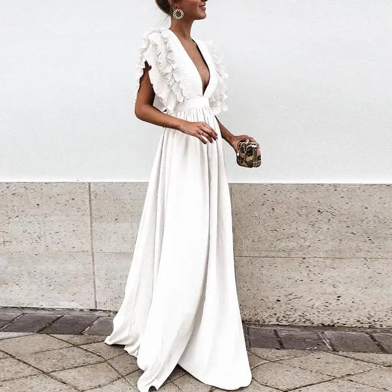 Donata | Robe unie à coupe ample pour femmes