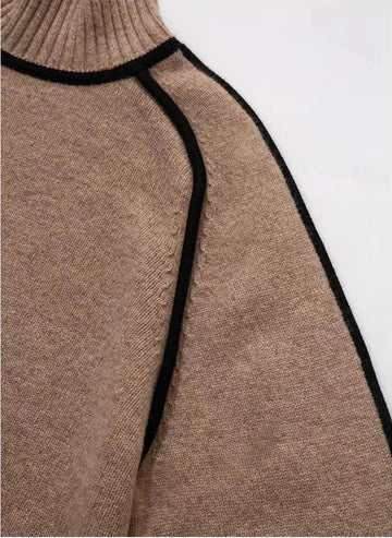 Pull Col Roulé S.OLIVER Selection – Taille 38 – Couleur Taupe – Occasion Très Bon état
