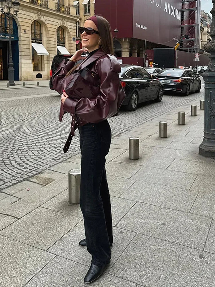 Domitille | Veste en cuir tendance pour femmes