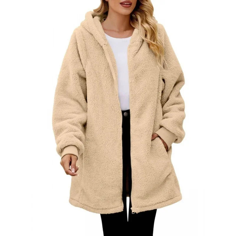 Elza - Veste Polaire Oversize Élégante à Capuche