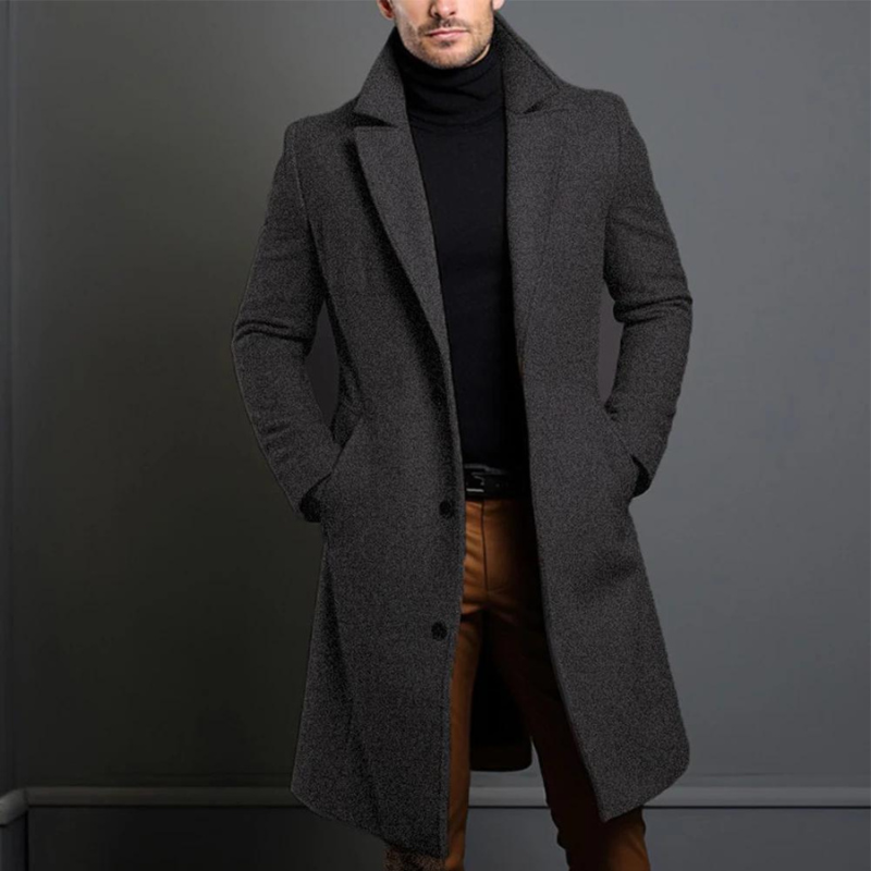 Oskar | Manteau Long Hiver Décontracté pour Hommes