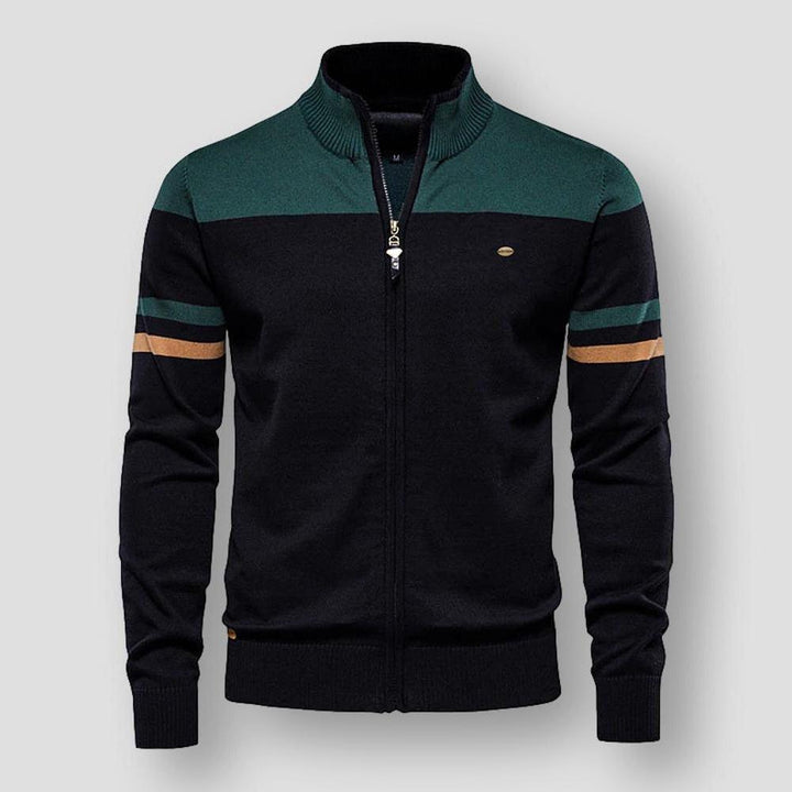 Hugo | Cardigan en tricot avec fermeture éclair et manches longues