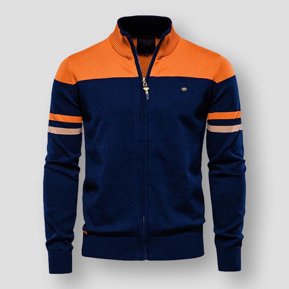 Hugo | Cardigan en tricot avec fermeture éclair et manches longues