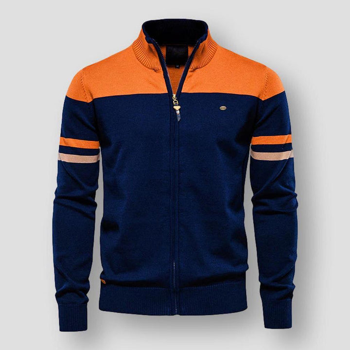 Hugo | Cardigan en tricot avec fermeture éclair et manches longues