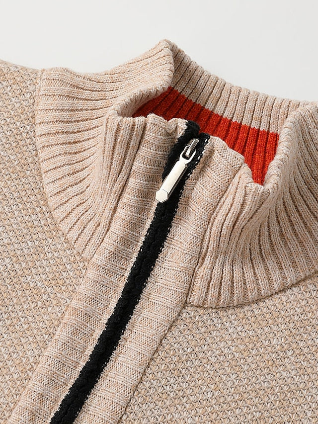 Homme Long Fermeture Éclair Cardigan – Tyler