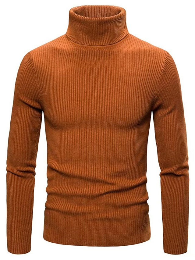 Homme Long Col Roulé Pull – Patrick