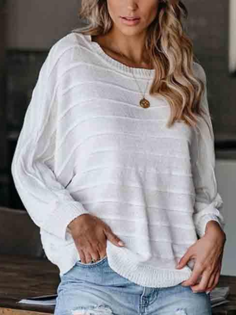 Zelda - Pull décontracté à col rond et coupe ample