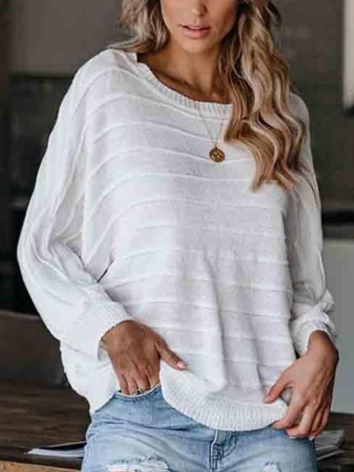 Zelda - Pull décontracté à col rond et coupe ample