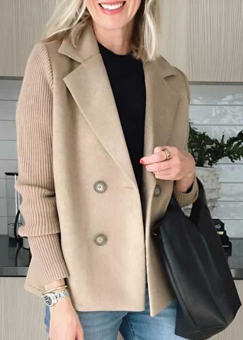 Jannine - Manteau blazer élégant et polyvalent décontracté