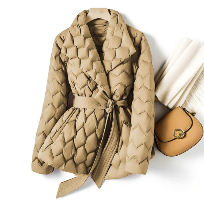 Ashleigh - Manteau Matelassé Classique et Élégant
