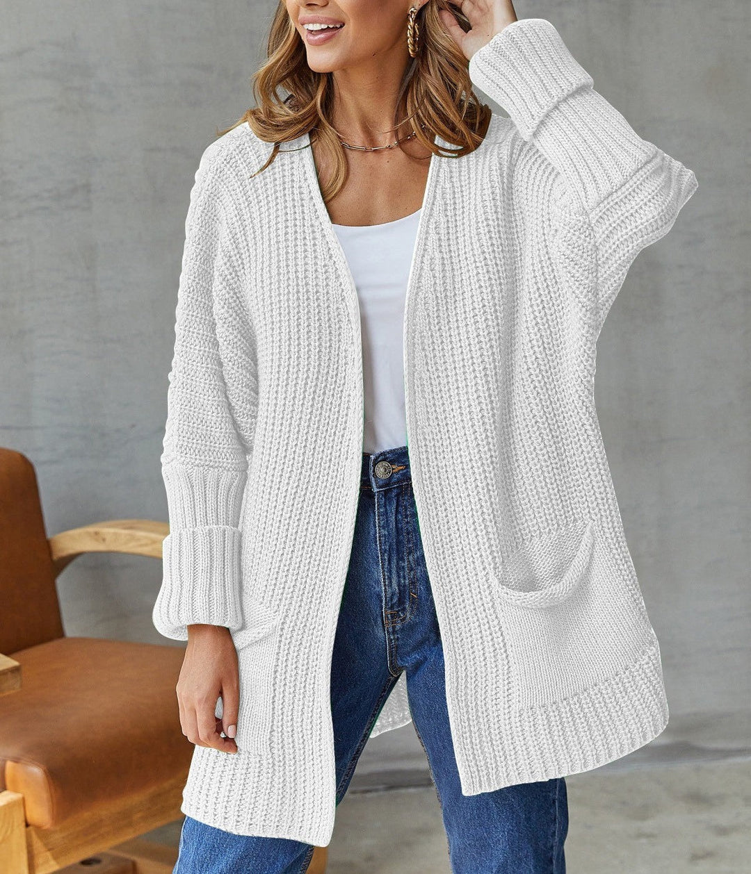 Zara - Cardigan tricoté ample et cosy