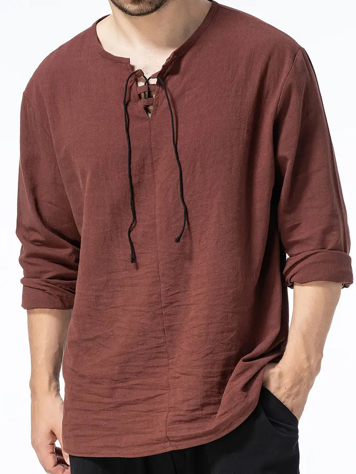 Yong | Élégant Henley Décontracté pour Hommes