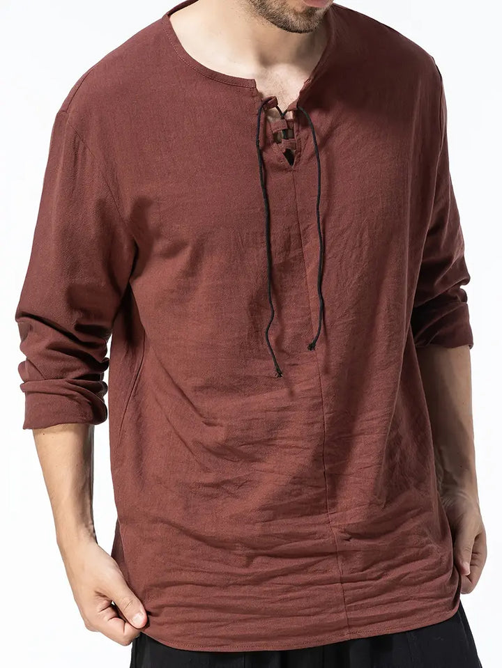 Yong | Élégant Henley Décontracté pour Hommes