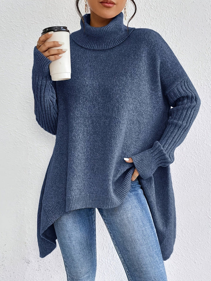 Lanea - Pull Col Roulé Élégant, Ample et Confortable