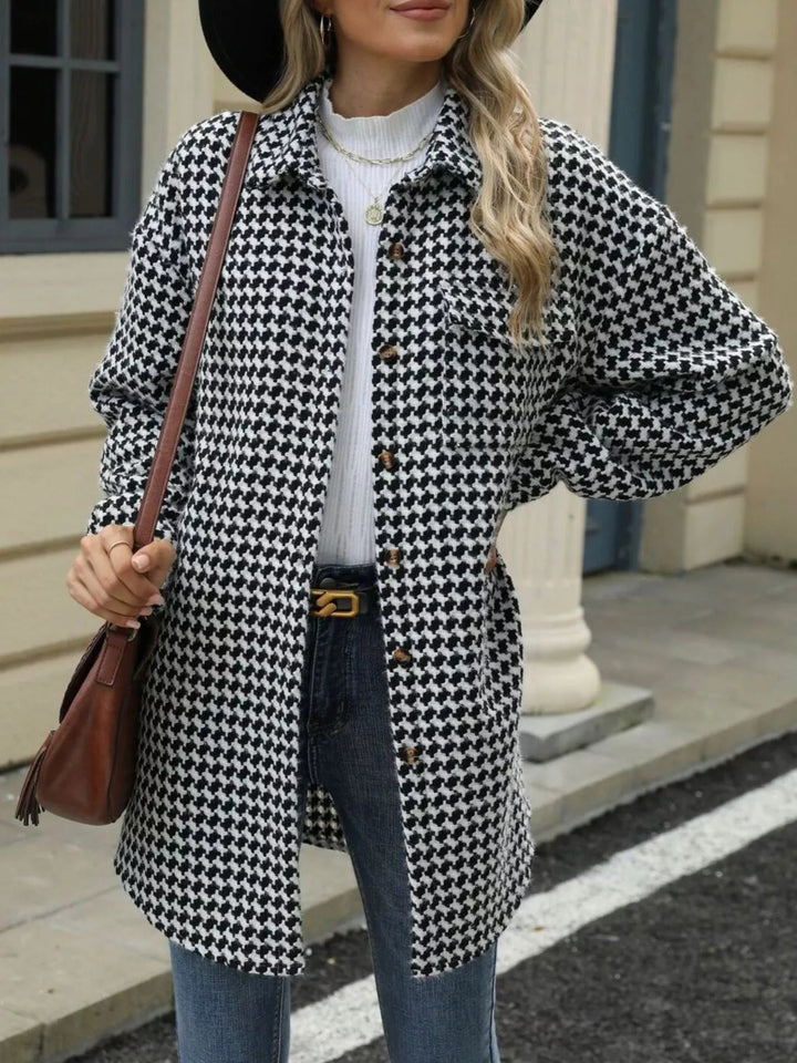 Aila - Manteau Élégant Chaud à Manches Longues avec Boutons