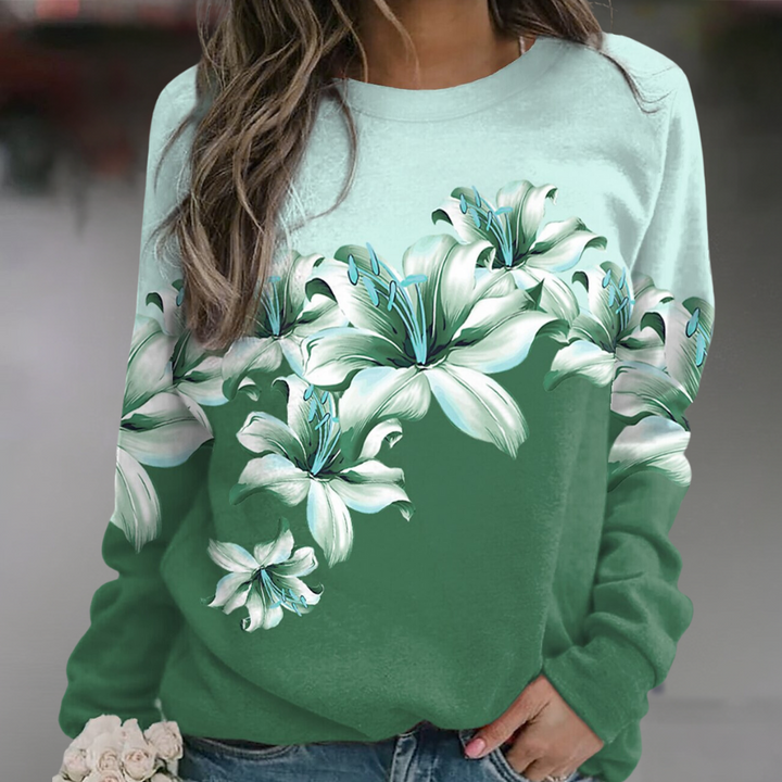 Vidda - Sweat-shirt stylé à imprimé floral