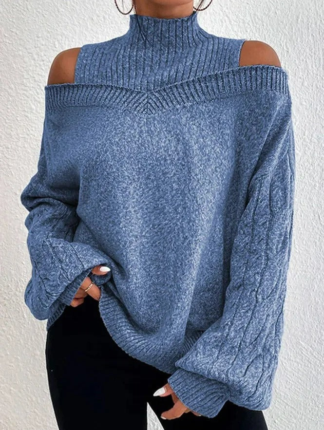 Lydia | Pull à épaulettes tendance pour femmes